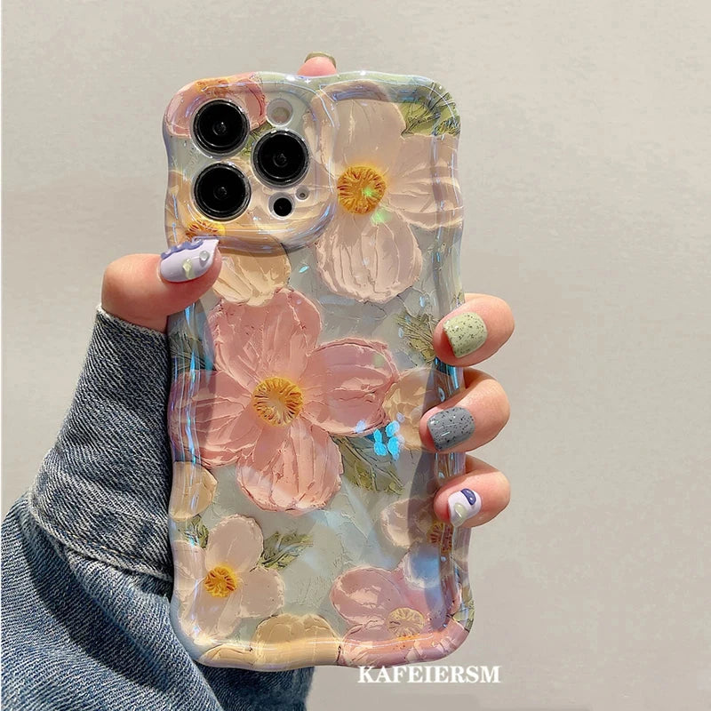 Floral iPhone Case - wavy